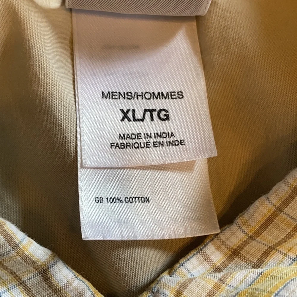 North face men’s short sleeve A5 series XL plaid